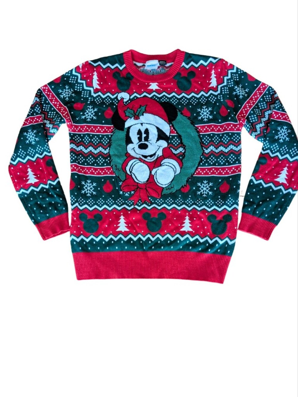 Disney Mickey and Friends Ugly Christmas Sweater Fair Isle Holiday Medium